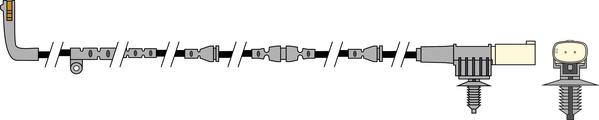 ABTEX AWL224 - Senzor de avertizare,uzura placute de frana - allinparts.ro