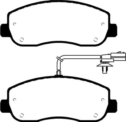 ABTEX PLU2145 - Set placute frana,frana disc allinparts.ro