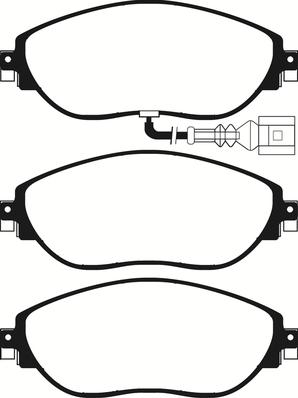 ABTEX PLU2188 - Set placute frana,frana disc allinparts.ro
