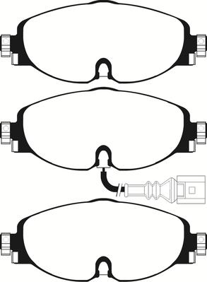 ABTEX PLU2235 - Set placute frana,frana disc allinparts.ro