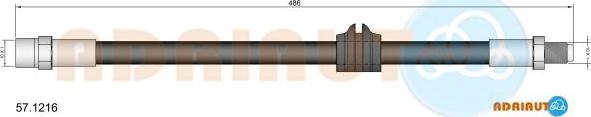 Adriauto 57.1216 - Furtun frana - allinparts.ro