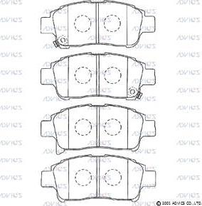 ADVICS A1N067 - Set placute frana,frana disc allinparts.ro