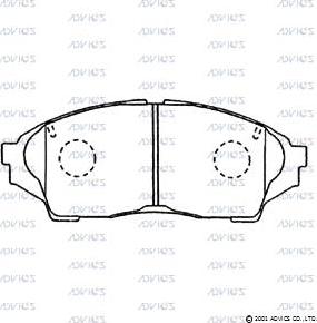 ADVICS A1N006 - Set placute frana,frana disc allinparts.ro