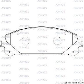 ADVICS SN965 - Set placute frana,frana disc allinparts.ro