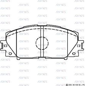ADVICS A1N192 - Set placute frana,frana disc allinparts.ro
