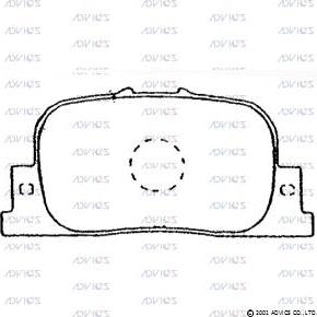 ADVICS A2N066 - Set placute frana,frana disc allinparts.ro