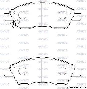 ADVICS SN508P - Set placute frana,frana disc allinparts.ro