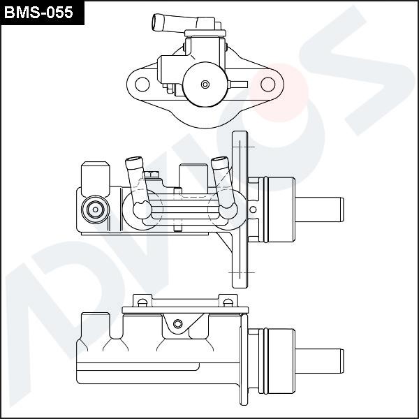 ADVICS BMS-055 - Pompa centrala, frana - allinparts.ro