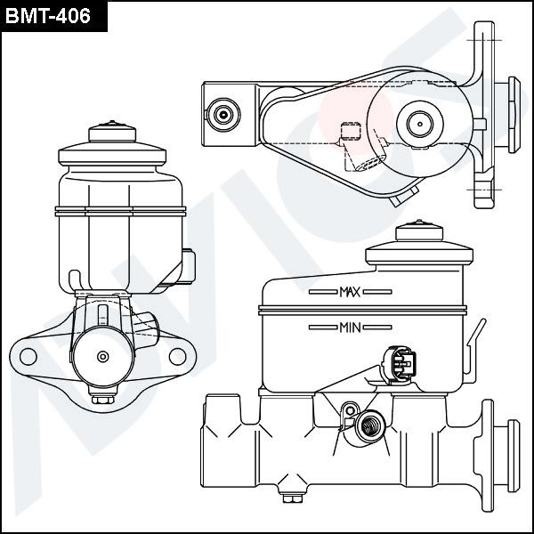 ADVICS BMT-406 - Pompa centrala, frana allinparts.ro