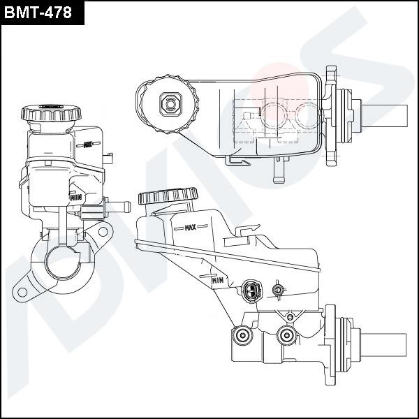 ADVICS BMT-478 - Pompa centrala, frana allinparts.ro