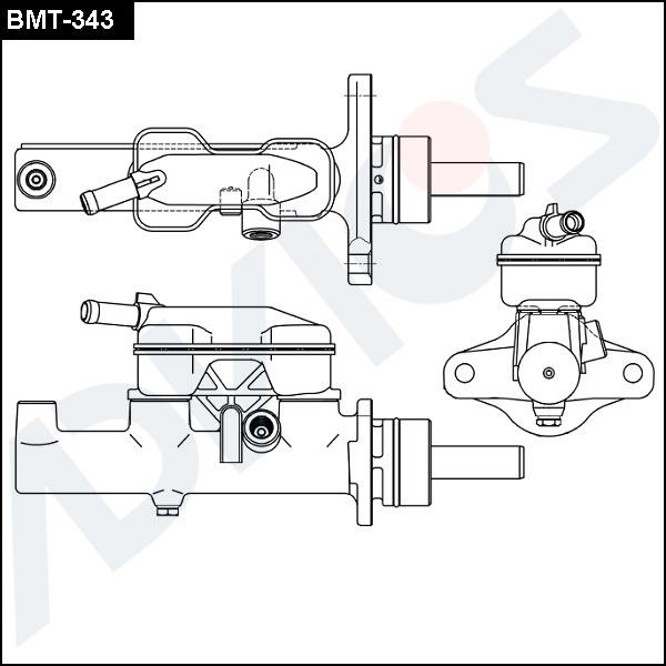ADVICS BMT-343 - Pompa centrala, frana - allinparts.ro