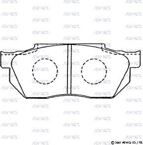 ADVICS C1N004 - Set placute frana,frana disc allinparts.ro