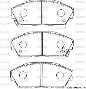 ADVICS C1N013 - Set placute frana,frana disc allinparts.ro