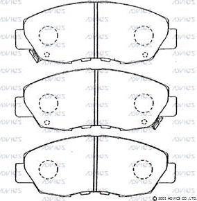 ADVICS C1N034 - Set placute frana,frana disc allinparts.ro