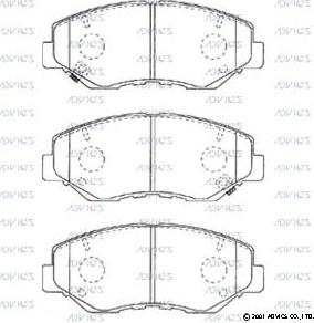 ADVICS C1N031 - Set placute frana,frana disc allinparts.ro