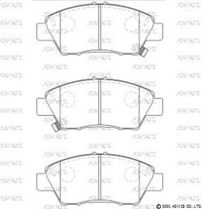 ADVICS C1N077 - Set placute frana,frana disc - allinparts.ro