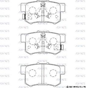 ADVICS C2N061 - Set placute frana,frana disc allinparts.ro