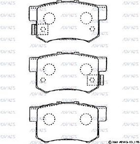 ADVICS C2N021 - Set placute frana,frana disc allinparts.ro