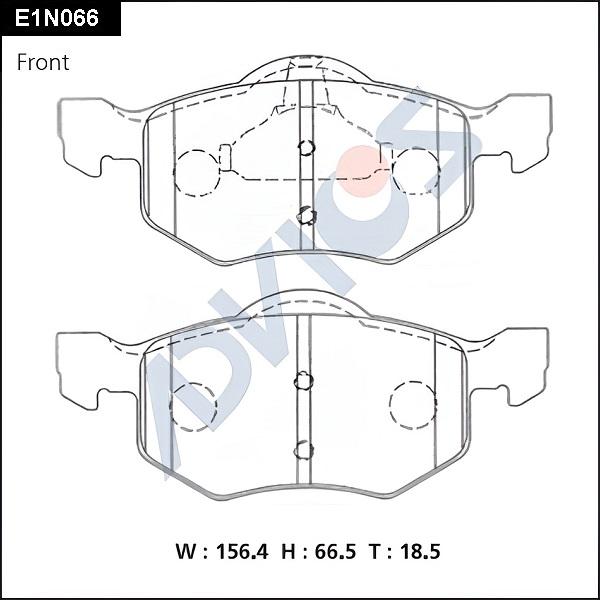 ADVICS E1N066 - Set placute frana,frana disc allinparts.ro