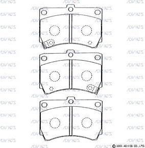 ADVICS E1N014 - Set placute frana,frana disc allinparts.ro