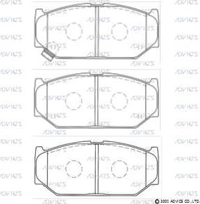 ADVICS H1N025 - Set placute frana,frana disc allinparts.ro