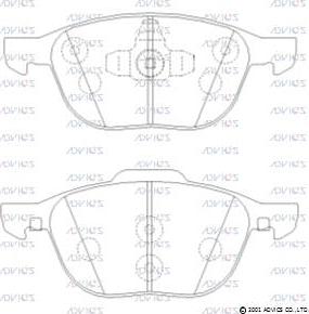 ADVICS SN918 - Set placute frana,frana disc allinparts.ro