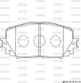 ADVICS SN939 - Set placute frana,frana disc allinparts.ro