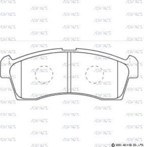 ADVICS SN935 - Set placute frana,frana disc allinparts.ro