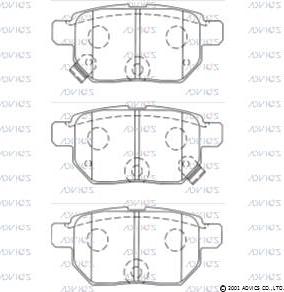 ADVICS SN938P - Set placute frana,frana disc allinparts.ro