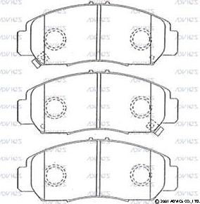 ADVICS SN443P - Set placute frana,frana disc - allinparts.ro