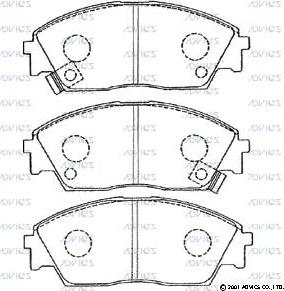 ADVICS SN410P - Set placute frana,frana disc allinparts.ro