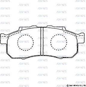 ADVICS SN422 - Set placute frana,frana disc allinparts.ro