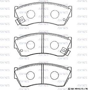 ADVICS SN535P - Set placute frana,frana disc allinparts.ro