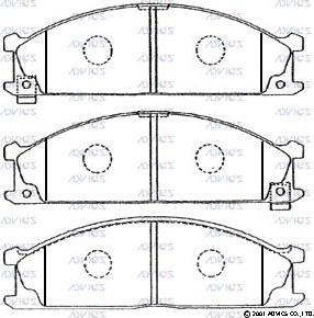 ADVICS SN575P - Set placute frana,frana disc allinparts.ro