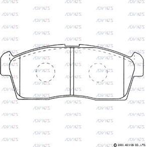 ADVICS SN693 - Set placute frana,frana disc allinparts.ro