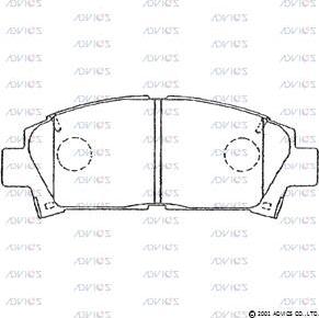 ADVICS SN666P - Set placute frana,frana disc allinparts.ro