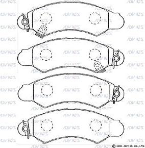ADVICS SN681P - Set placute frana,frana disc allinparts.ro