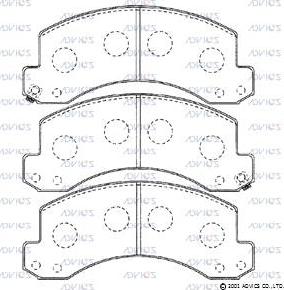 ADVICS SN682P - Set placute frana,frana disc allinparts.ro