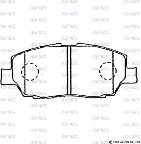 ADVICS SN674 - Set placute frana,frana disc allinparts.ro