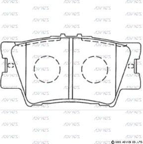 ADVICS SN134 - Set placute frana,frana disc allinparts.ro