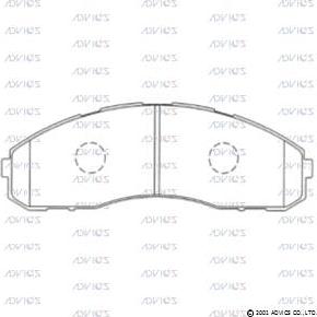 ADVICS SN137 - Set placute frana,frana disc - allinparts.ro