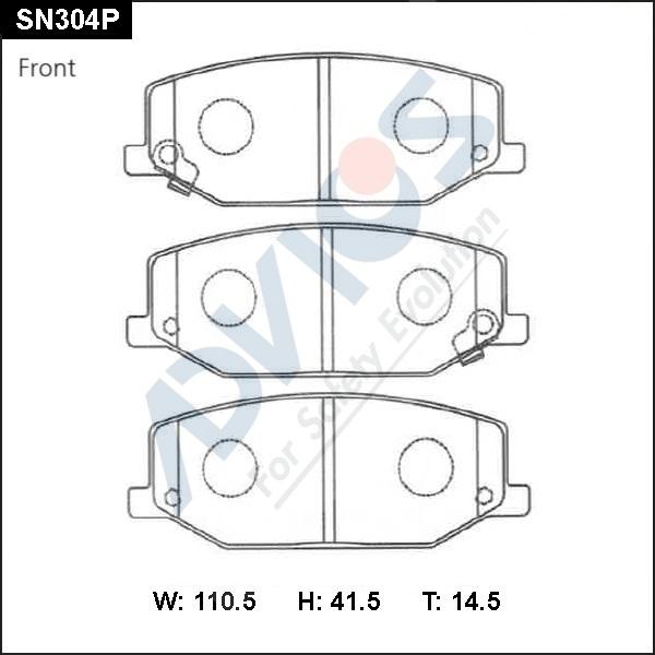 ADVICS SN304P - Set placute frana,frana disc - allinparts.ro
