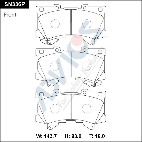 ADVICS SN336P - Set placute frana,frana disc - allinparts.ro