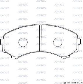 ADVICS SN281P - Set placute frana,frana disc allinparts.ro