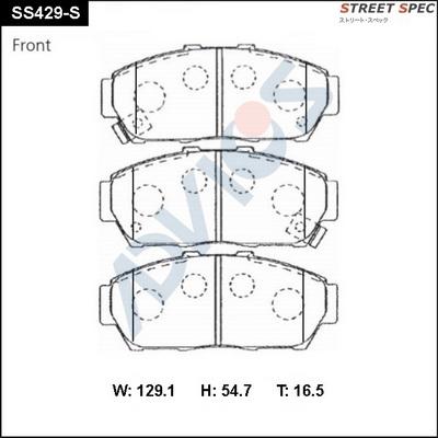 ADVICS SS429-S - Set placute frana,frana disc allinparts.ro