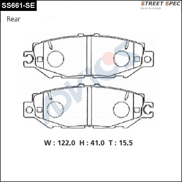 ADVICS SS661-SE - Set placute frana,frana disc allinparts.ro