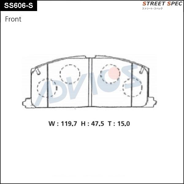 ADVICS SS606-S - Set placute frana,frana disc allinparts.ro