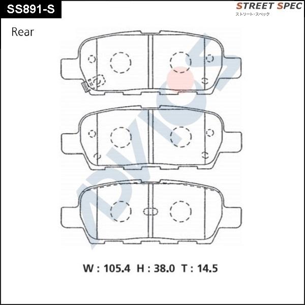 ADVICS SS891-S - Set placute frana,frana disc allinparts.ro