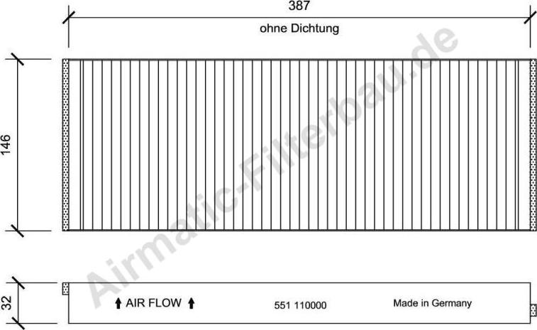 Airmatic IF0551 - Filtru, aer habitaclu allinparts.ro