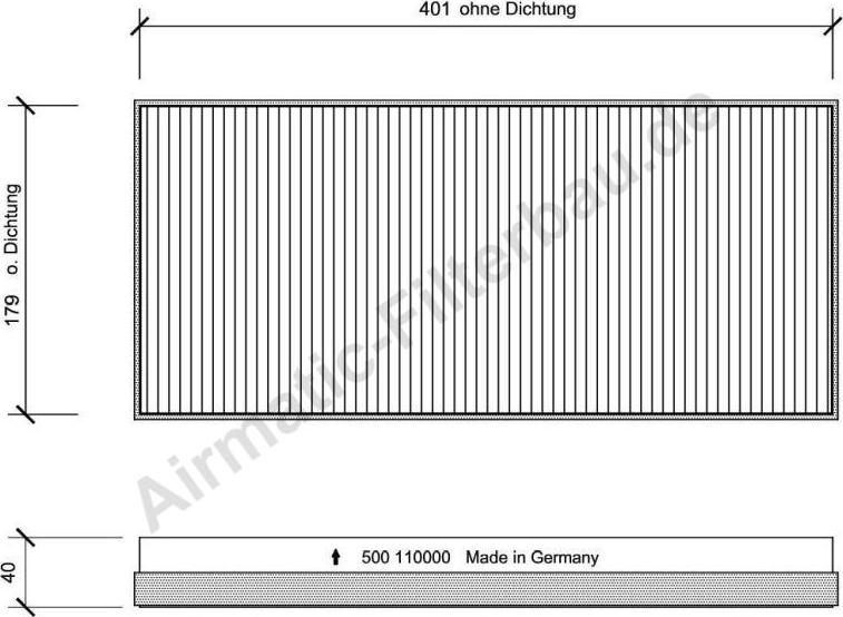 Airmatic IF0500 - Filtru, aer habitaclu allinparts.ro